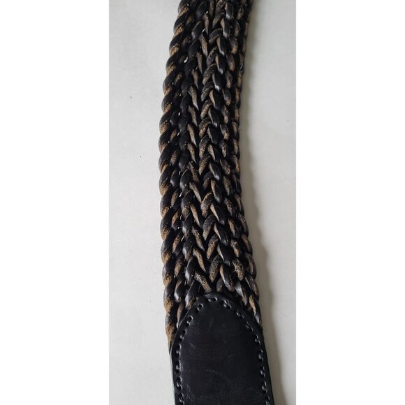 Ralph Lauren Double RL Braided Vintage Boho Leather Belt - Picture 5 of 10